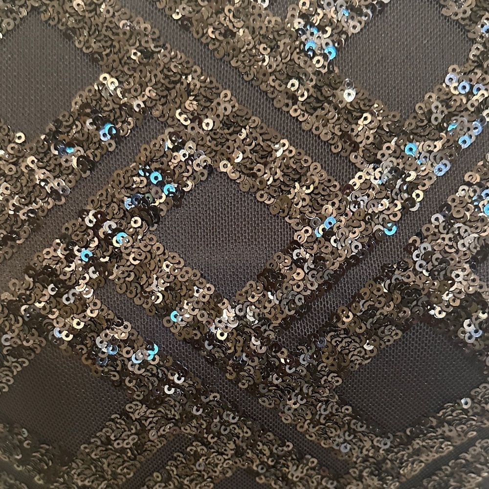 Eliza J Black Sequin Beaded Cocktail Dress Size 6 | Sparkly Formal Evening Dress - Picture 7 of 7